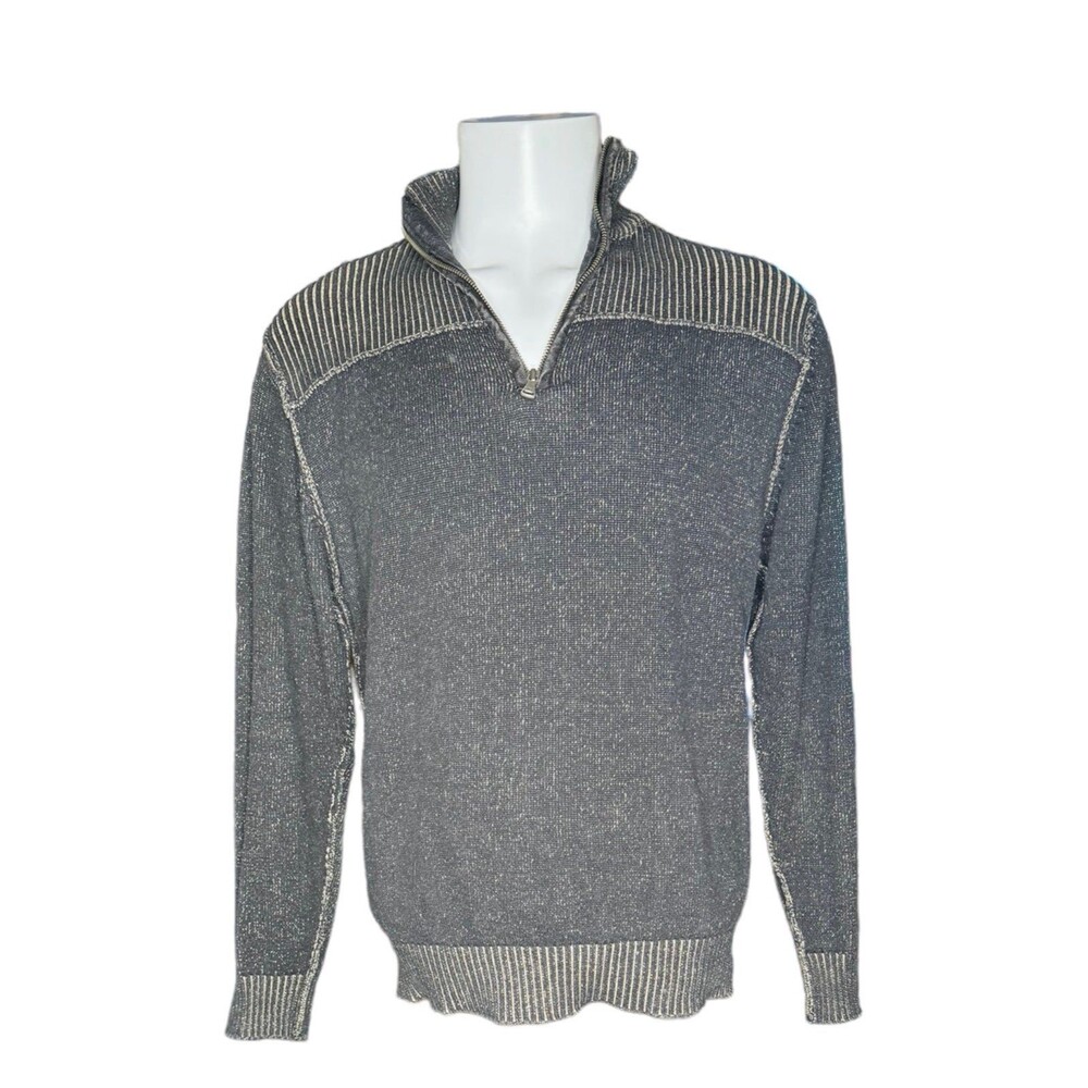 BKE Quarter Zip Sweater Black The Buckle Mens XL